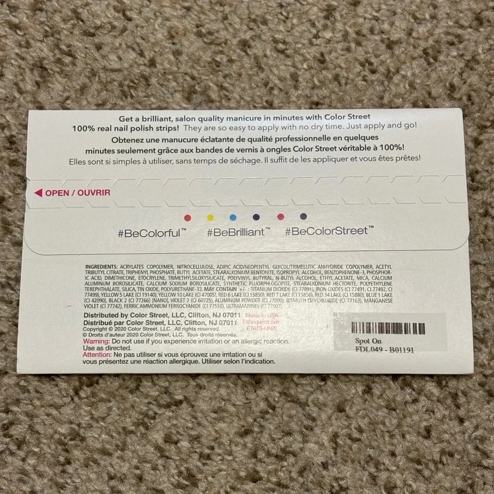 NWT Color Street Spot On Leopard Print  *BOGO FREE ALL COLOR STREET STRIPS* - Picture 4 of 4